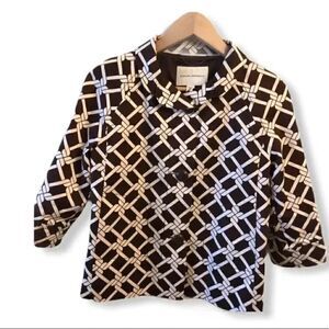 Banana Republic  Women Brown 3/4 Sleeve Jacket SZ XS